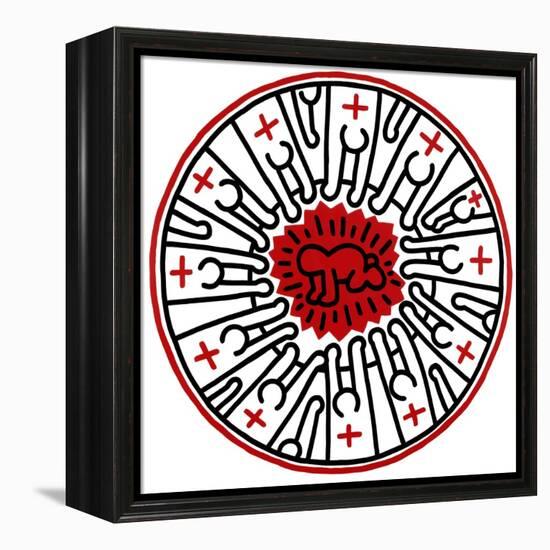 Untitled, 1985-Keith Haring-Framed Premier Image Canvas