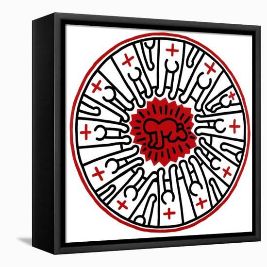 Untitled, 1985-Keith Haring-Framed Premier Image Canvas