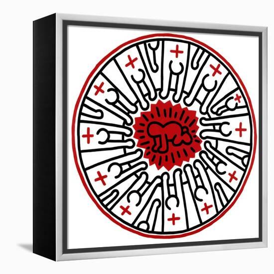 Untitled, 1985-Keith Haring-Framed Premier Image Canvas