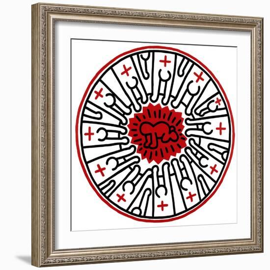 Untitled, 1985-Keith Haring-Framed Giclee Print