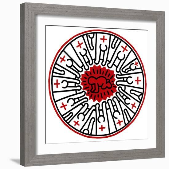 Untitled, 1985-Keith Haring-Framed Giclee Print