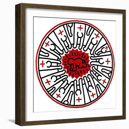 Untitled, 1985-Keith Haring-Framed Giclee Print