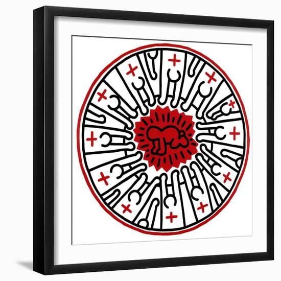 Untitled, 1985-Keith Haring-Framed Giclee Print