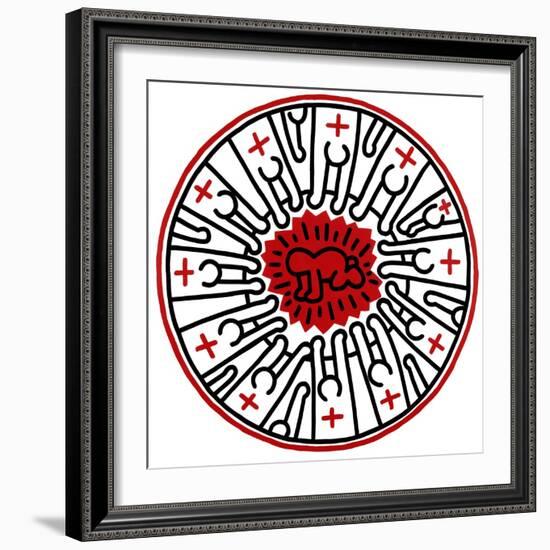 Untitled, 1985-Keith Haring-Framed Giclee Print