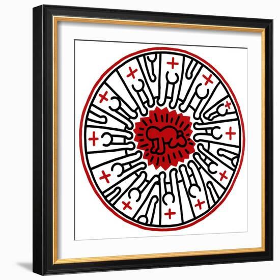 Untitled, 1985-Keith Haring-Framed Giclee Print