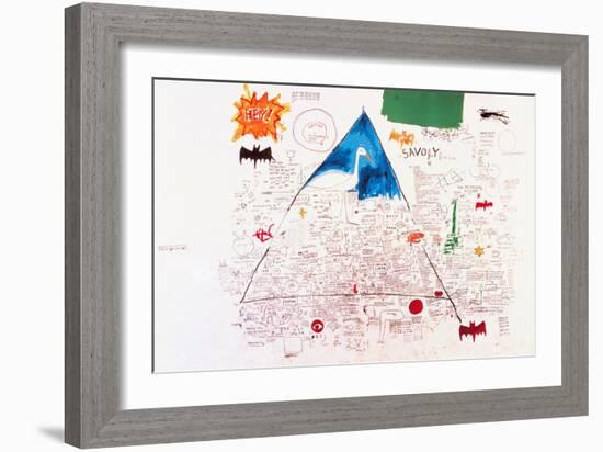 Untitled, 1986-Jean-Michel Basquiat-Framed Giclee Print