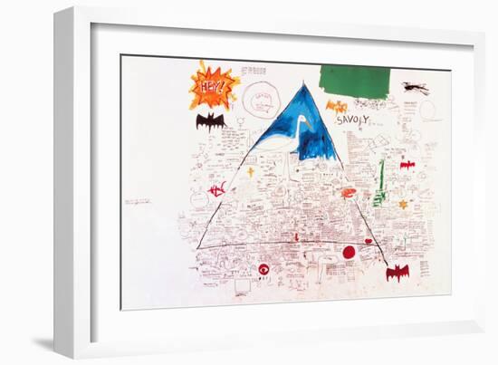 Untitled, 1986-Jean-Michel Basquiat-Framed Giclee Print