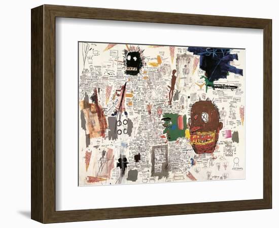 Untitled, 1987-Jean-Michel Basquiat-Framed Giclee Print