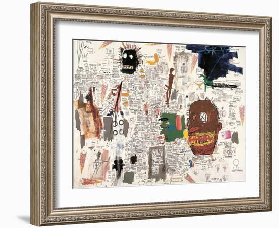 Untitled, 1987-Jean-Michel Basquiat-Framed Giclee Print