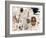 Untitled, 1987-Jean-Michel Basquiat-Framed Giclee Print