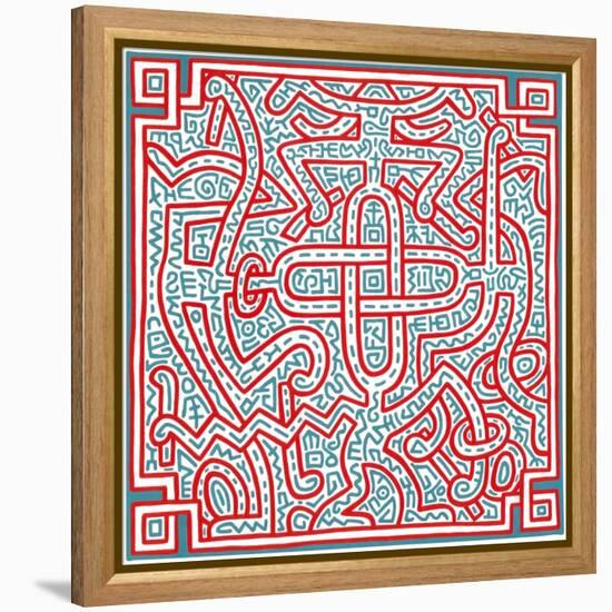 Untitled, 1989-Keith Haring-Framed Premier Image Canvas