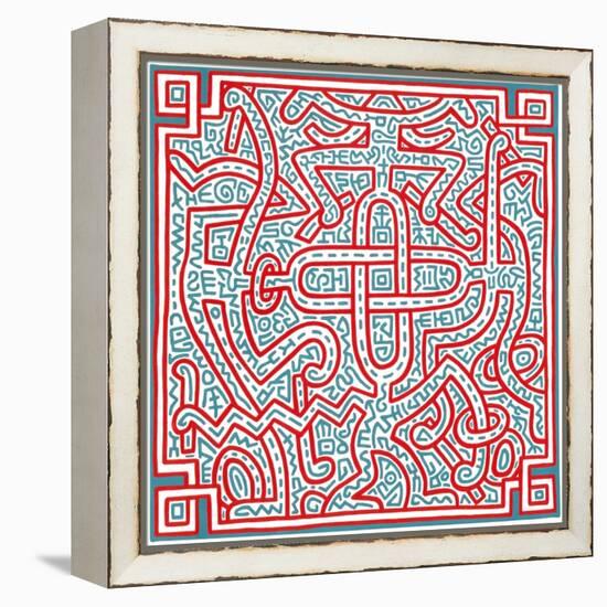 Untitled, 1989-Keith Haring-Framed Premier Image Canvas