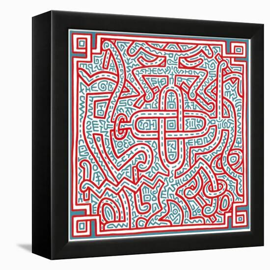 Untitled, 1989-Keith Haring-Framed Premier Image Canvas