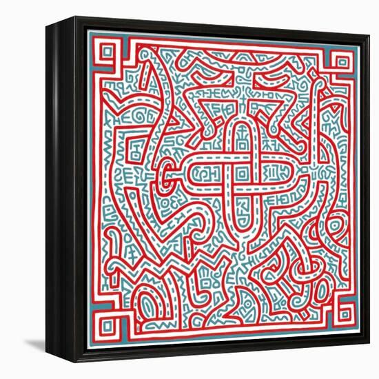 Untitled, 1989-Keith Haring-Framed Premier Image Canvas