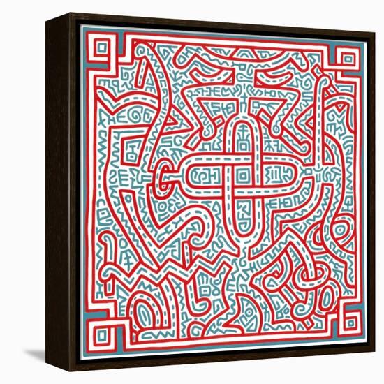 Untitled, 1989-Keith Haring-Framed Premier Image Canvas