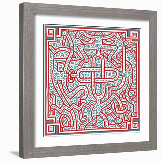 Untitled, 1989-Keith Haring-Framed Giclee Print