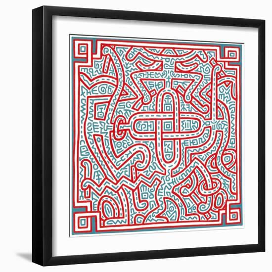 Untitled, 1989-Keith Haring-Framed Giclee Print