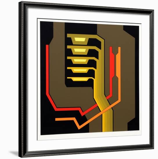 Untitled 2-Yves Millecamps-Framed Serigraph