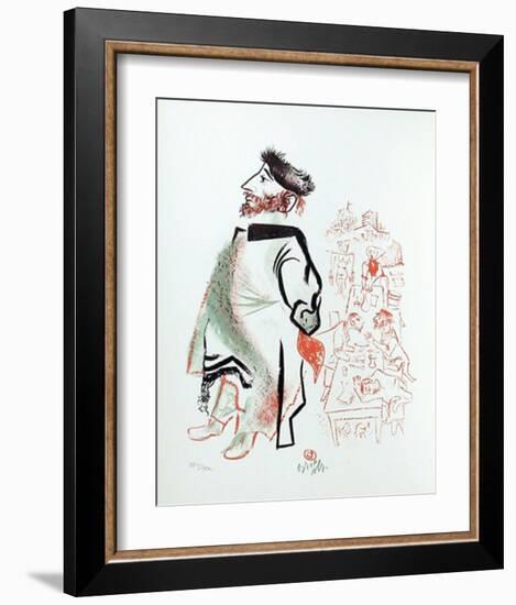 Untitled 4 from the Shtetl Portfolio-William Gropper-Framed Limited Edition