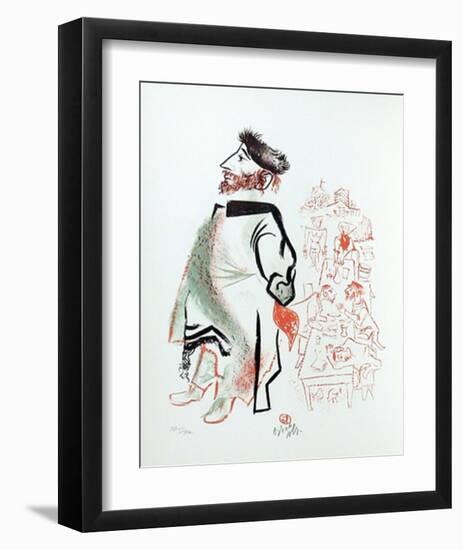 Untitled 4 from the Shtetl Portfolio-William Gropper-Framed Limited Edition