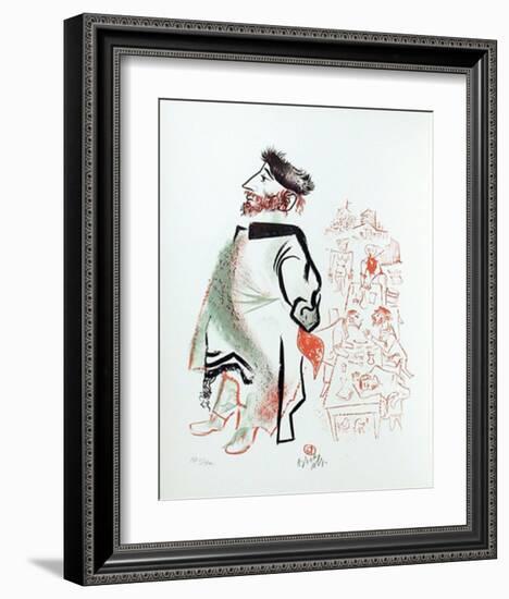 Untitled 4 from the Shtetl Portfolio-William Gropper-Framed Limited Edition