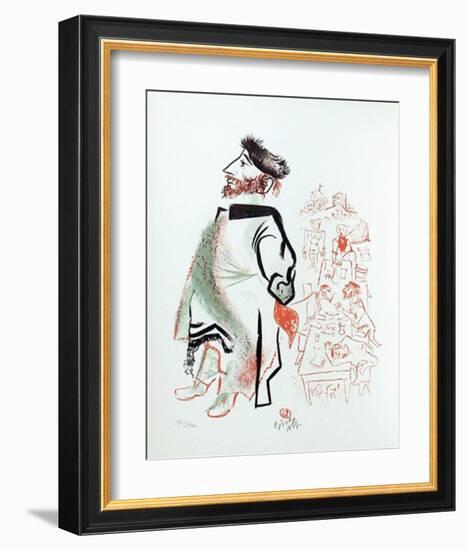 Untitled 4 from the Shtetl Portfolio-William Gropper-Framed Limited Edition