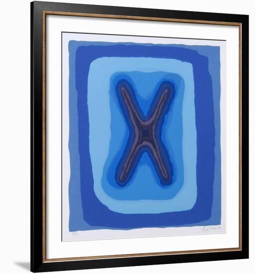 Untitled - Abstract Blue-Lloyd Fertig-Framed Limited Edition