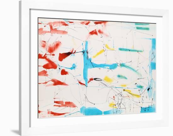 Untitled - Abstract in Primary Colors-Dimitri Petrov-Framed Limited Edition