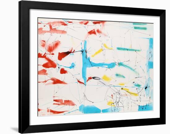 Untitled - Abstract in Primary Colors-Dimitri Petrov-Framed Limited Edition