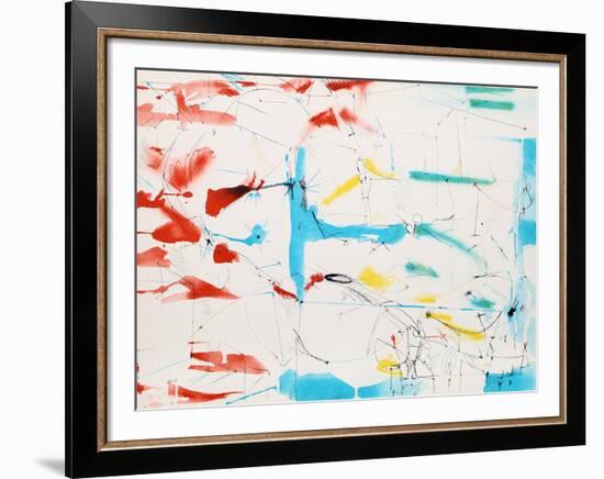 Untitled - Abstract in Primary Colors-Dimitri Petrov-Framed Limited Edition