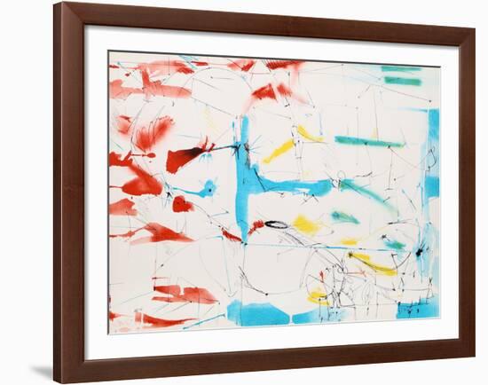 Untitled - Abstract in Primary Colors-Dimitri Petrov-Framed Limited Edition