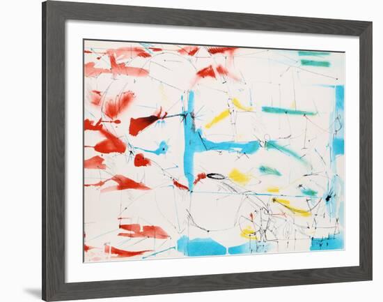 Untitled - Abstract in Primary Colors-Dimitri Petrov-Framed Limited Edition