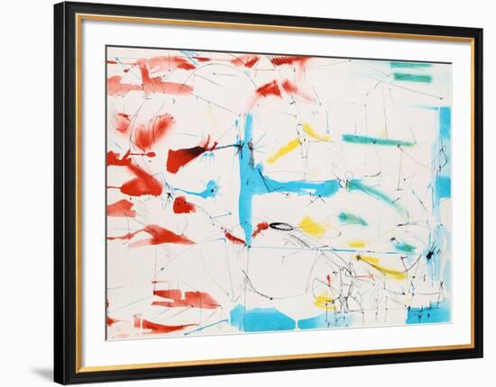 Untitled - Abstract in Primary Colors-Dimitri Petrov-Framed Limited Edition