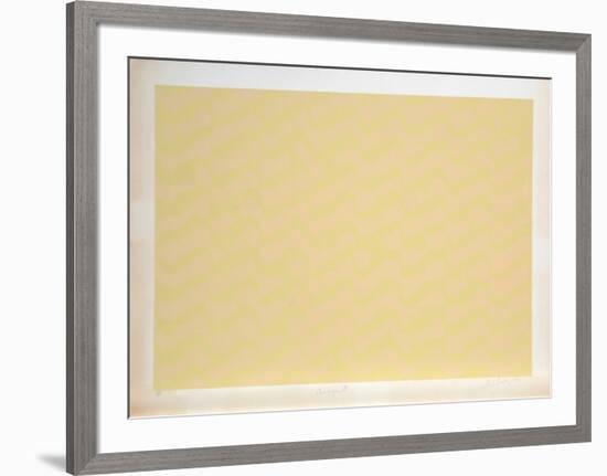 Untitled Abstract in Yellow-Lloyd Fertig-Framed Limited Edition