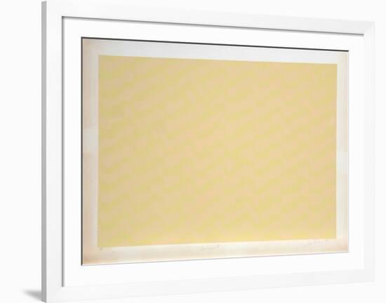 Untitled Abstract in Yellow-Lloyd Fertig-Framed Limited Edition