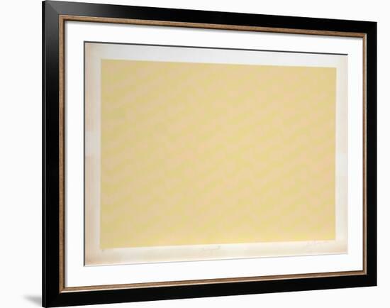 Untitled Abstract in Yellow-Lloyd Fertig-Framed Limited Edition