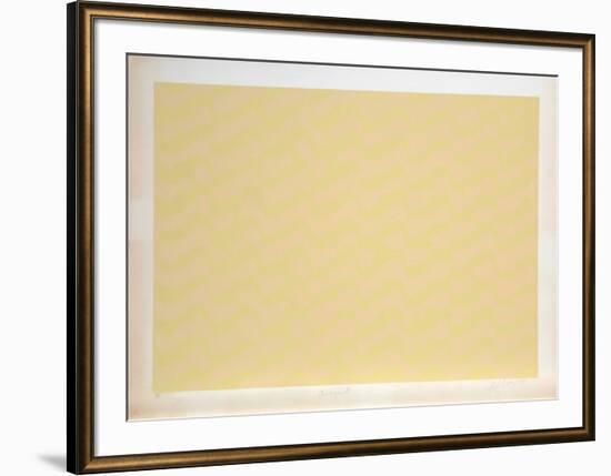 Untitled Abstract in Yellow-Lloyd Fertig-Framed Limited Edition