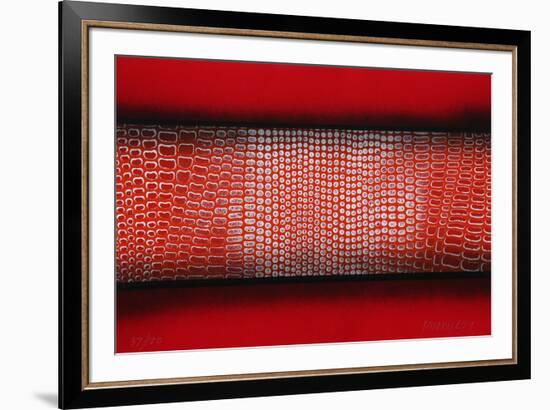 Untitled - Abstract (Red)-Paul Maxwell-Framed Limited Edition