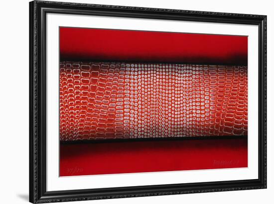Untitled - Abstract (Red)-Paul Maxwell-Framed Limited Edition