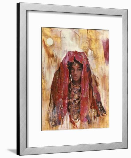 Untitled African Red Wrap-Marta Gottfried-Framed Premium Giclee Print