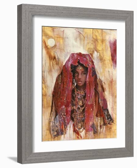 Untitled African Red Wrap-Marta Gottfried-Framed Giclee Print