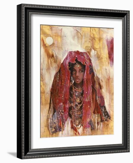 Untitled African Red Wrap-Marta Gottfried-Framed Giclee Print