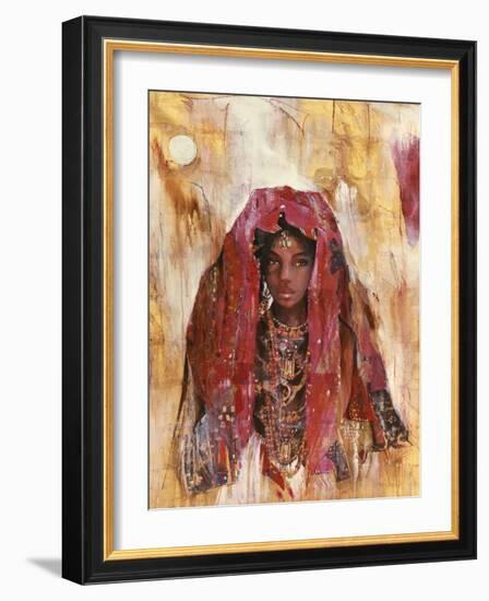 Untitled African Red Wrap-Marta Gottfried-Framed Giclee Print