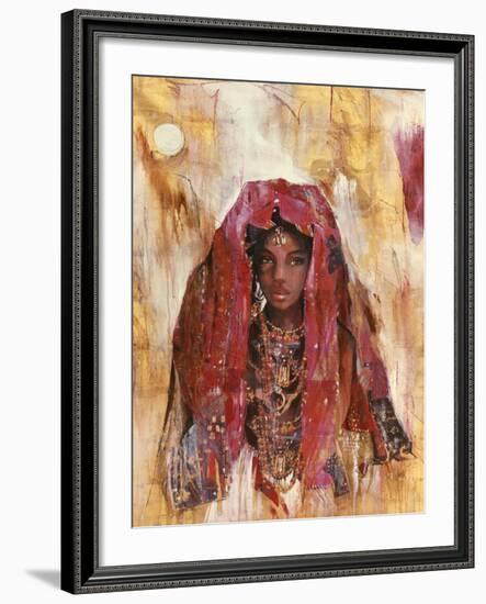 Untitled African Red Wrap-Marta Gottfried-Framed Premium Giclee Print