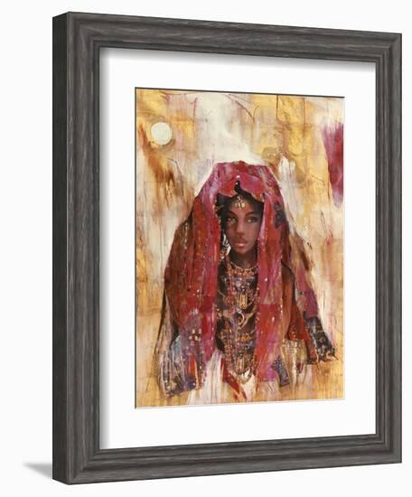 Untitled African Red Wrap-Marta Gottfried-Framed Giclee Print