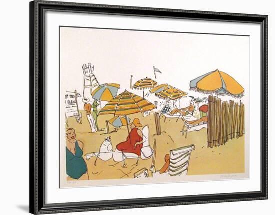 Untitled (Beach Scene)-Vasilios Janopoulos-Framed Limited Edition