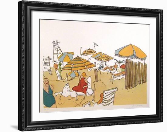 Untitled (Beach Scene)-Vasilios Janopoulos-Framed Limited Edition