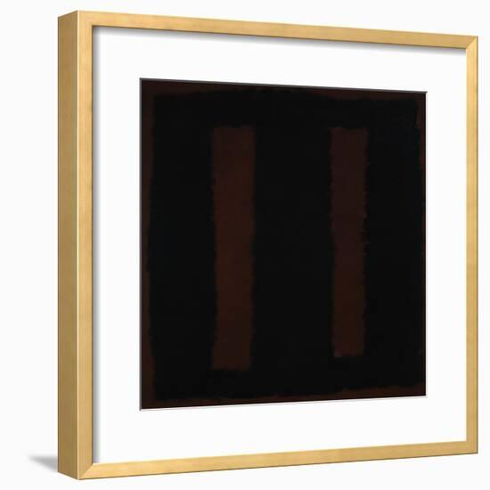 Untitled {Black on Maroon} [Seagram Mural Sketch]-Mark Rothko-Framed Giclee Print