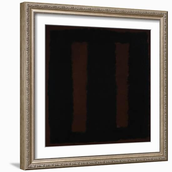 Untitled {Black on Maroon} [Seagram Mural Sketch]-Mark Rothko-Framed Giclee Print