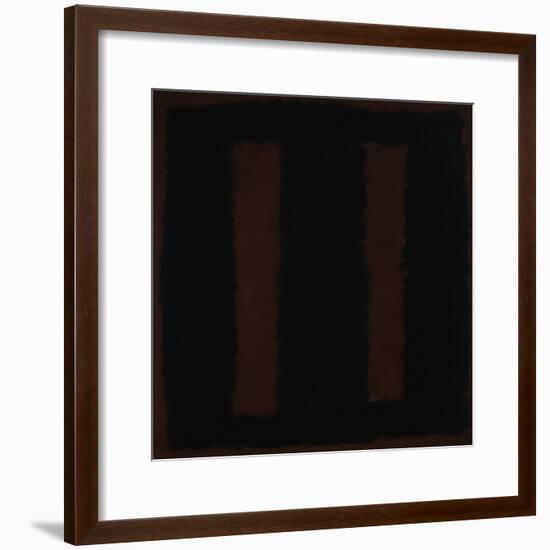 Untitled {Black on Maroon} [Seagram Mural Sketch]-Mark Rothko-Framed Giclee Print